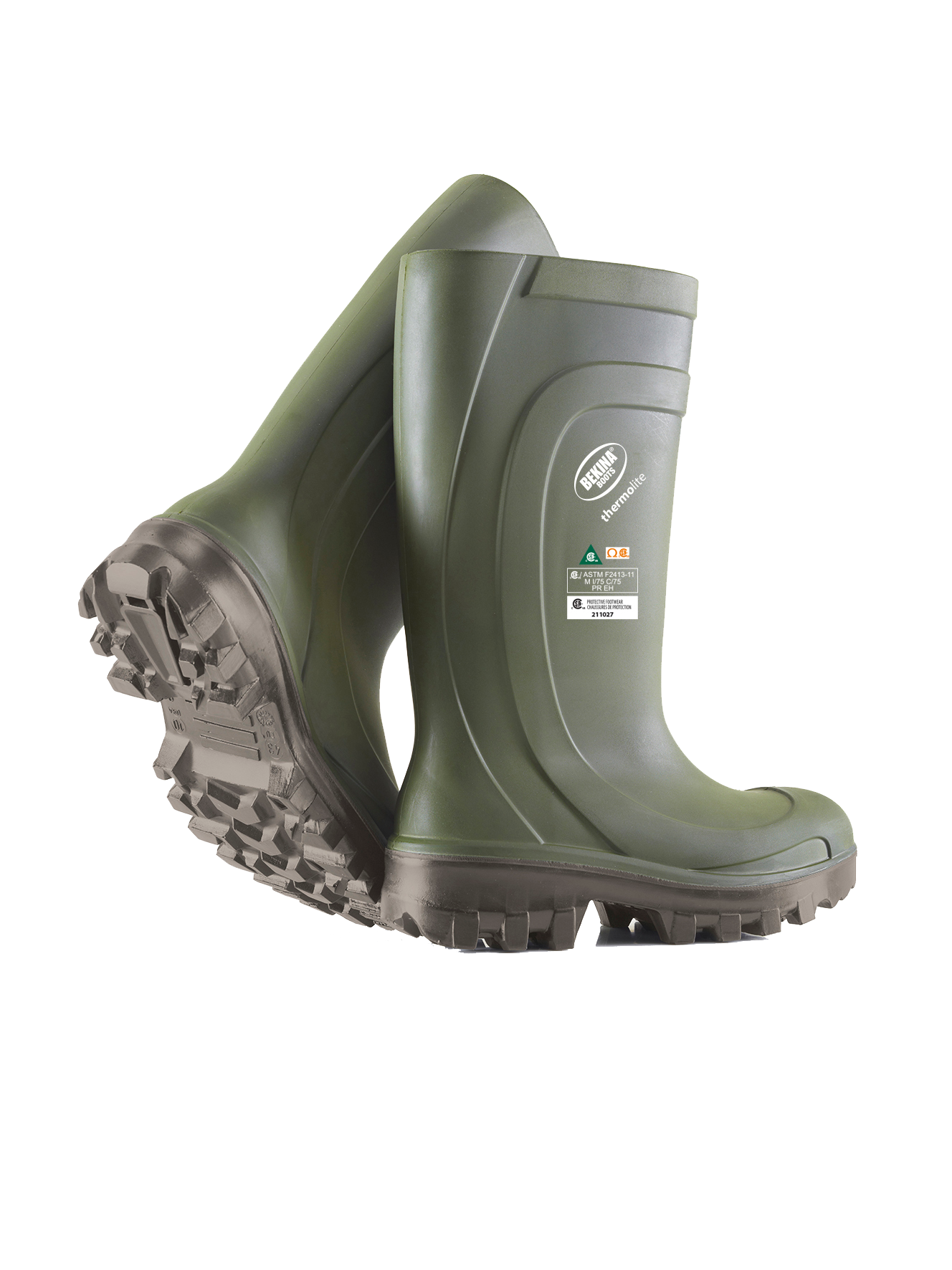 Bekina Thermolite Z090GG Insulated Safety PU Boots Superior Thermal Rating to-50°C: Anti-Slip, Chemical Resistant, CSA Certified for Cold Environments