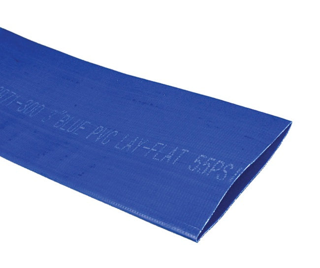 Blue PVC Layflat Discharge Hose (Hose Only - No Ends) Hose and Fittings - Cleanflow