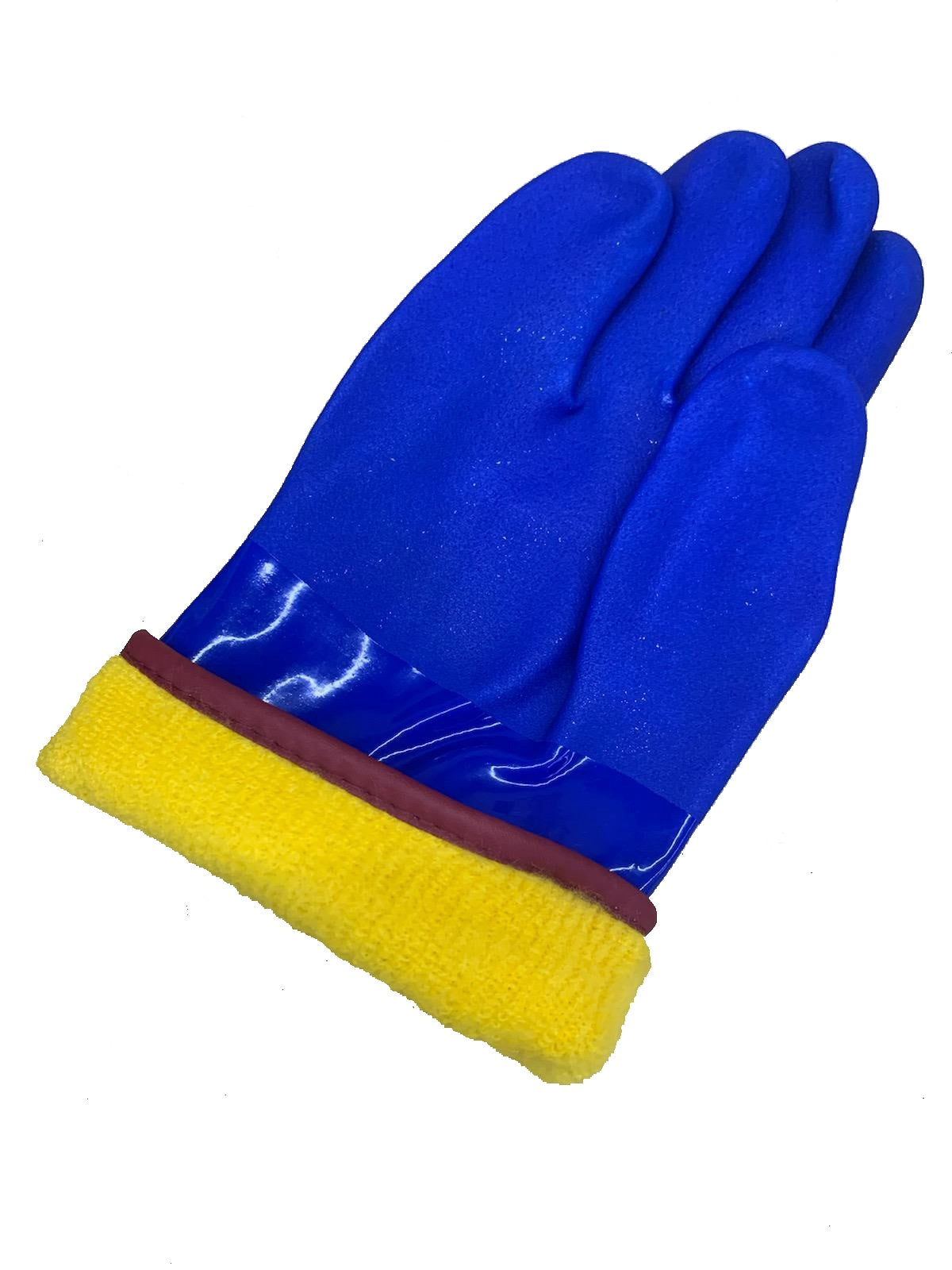Boss® Fleece Lined Rough Grip Blue PVC Gloves