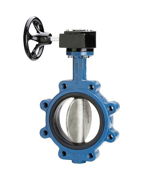 Lug Style Gear Operated Butterfly Valve - EPDM Seal - Wheel Handle