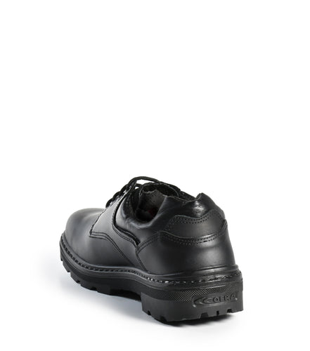 Cofra Men's Safety Work Shoes Small Leather Water Repellent with Arch Support Black | Sizes 4-13