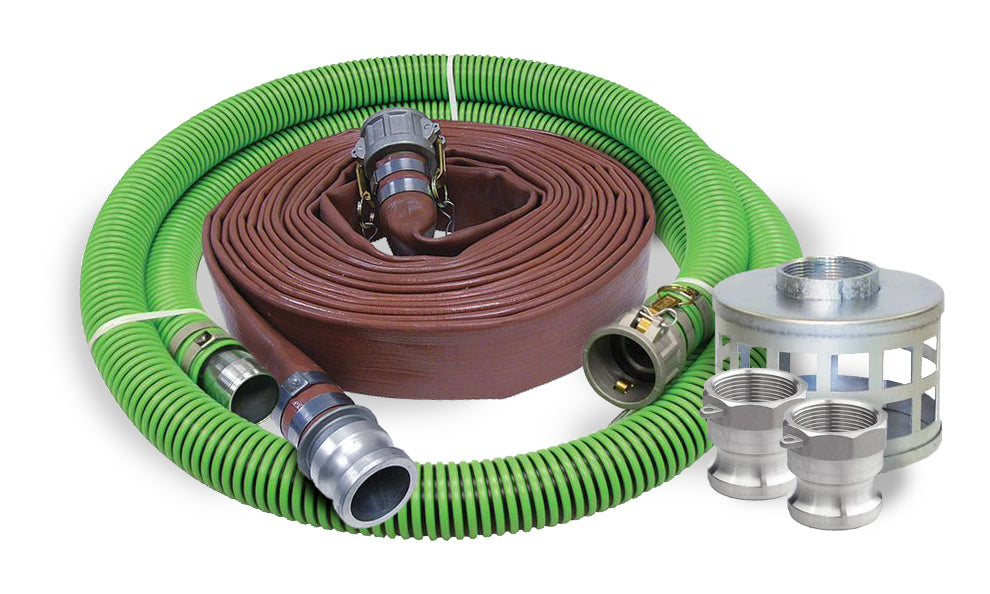 Heavy Duty Suction/Discharge Trash Pump Hose Kits Hose and Fittings - Cleanflow