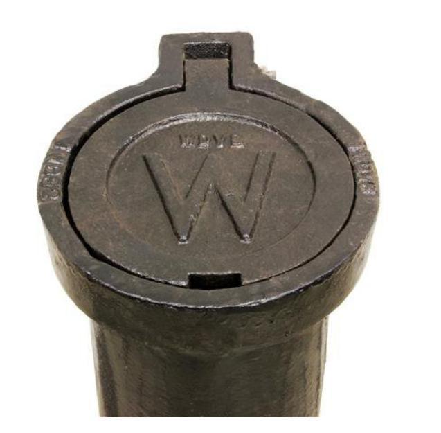 Cast Iron Country Style Valve Box Upper - 24" Length Waterworks Products - Cleanflow