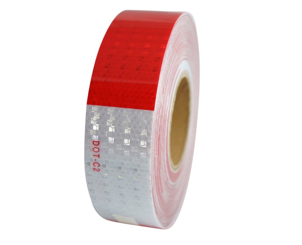 High Intensity Grade Conspicuity Tape | DOT-C2 Grade | 2" x 150' Rolls Facility Safety - Cleanflow