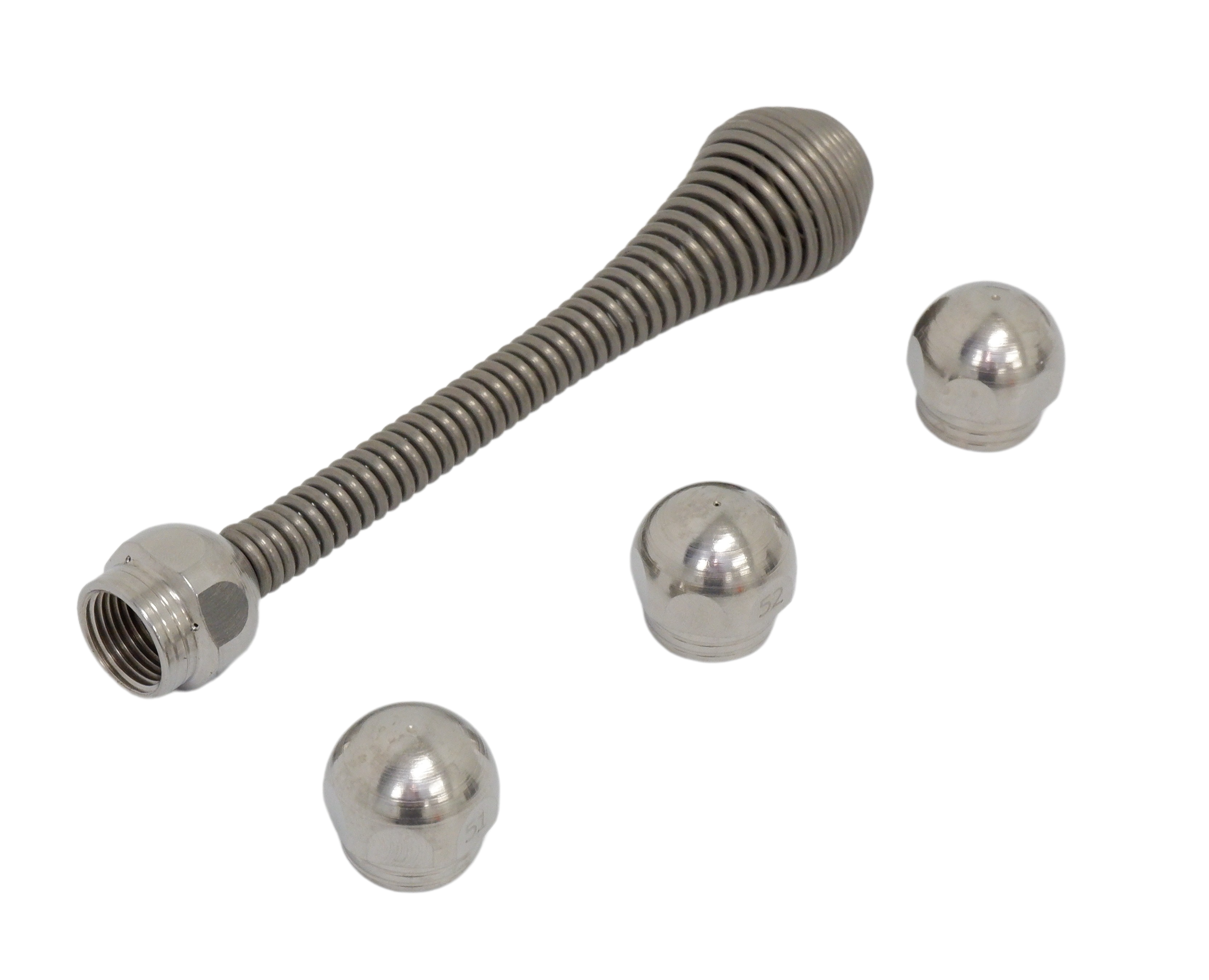 General Pipe Cleaners JN-50 Spray Nozzle Set  | 4 Piece Set | 3/8" FNPT | Max Flow 4 GPM | Max PSI 3000