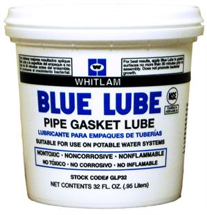 Whitlam BLUE LUBE Polymer-Based Pipe Gasket Lube | 473 ml