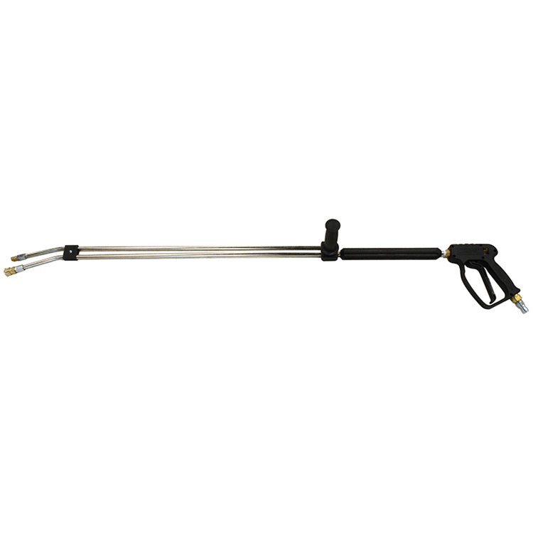 Industrial Dual Wand Pressure Washer Gun & Lance Assembly - 47" Length - 5000 PSI