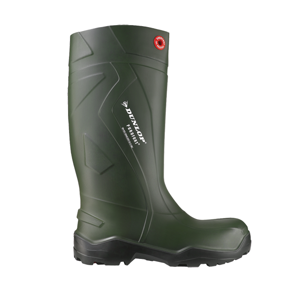 Dunlop Purofort+ Plain Toe PU Boots | Sizes 7 - 16 Work Boots - Cleanflow