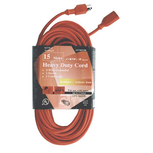 Indoor/Outdoor Extension Cords - 16 Gauge - 13A Rated - Single Outlet Maintenance Supplies - Cleanflow