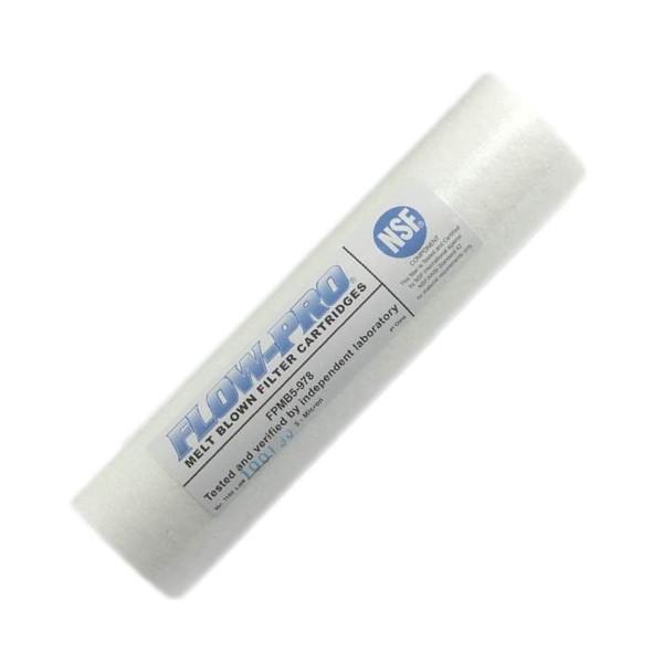 10" x 2.5" OD Standard Melt Blown PP Water Filter | 1, 5 & 20 Micron Commercial Water Filters and UV Parts - Cleanflow