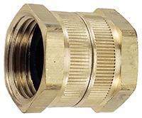 Brass Garden Hose Double Female Swivel Coupler Hose and Fittings - Cleanflow