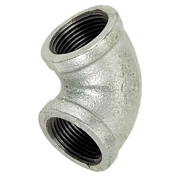 Galvanized 90' Elbow | 1/8" NPT to 4" NPT Sizes Fittings and Valves - Cleanflow
