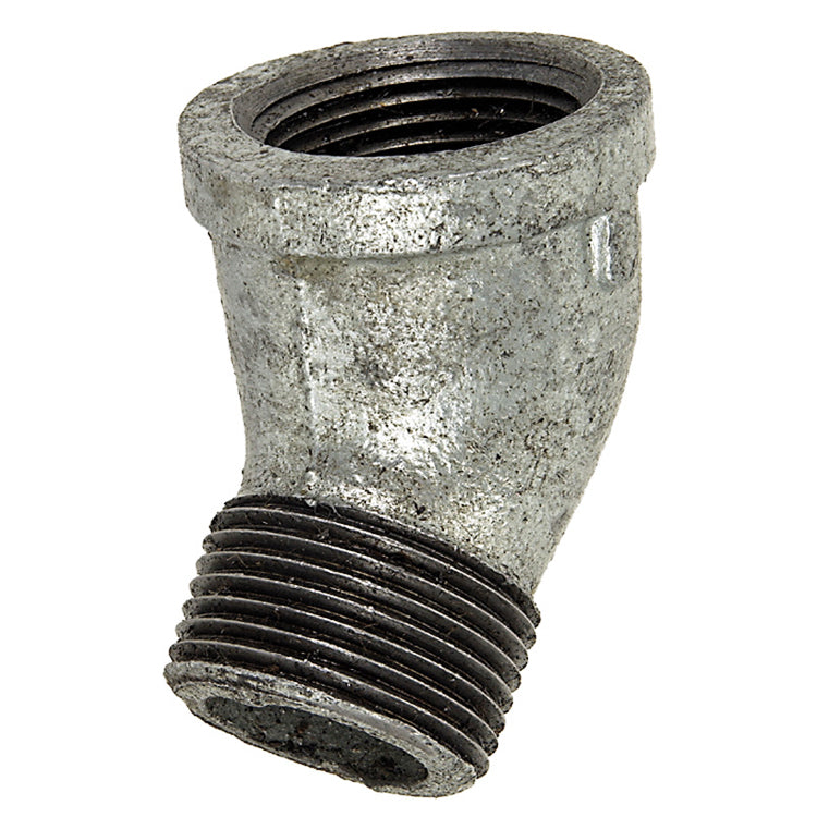 Galvanized Pipe 45° Street Elbow | 1/2" NPT to 2" NPT Sizes Fittings and Valves - Cleanflow