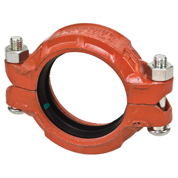 Shurjoint Style 77 Heavy Duty Flexible Coupling with EPDM Gasket - Painted Finish, Accommodates Misalignment and Vibration | Sizes 2" to 6"