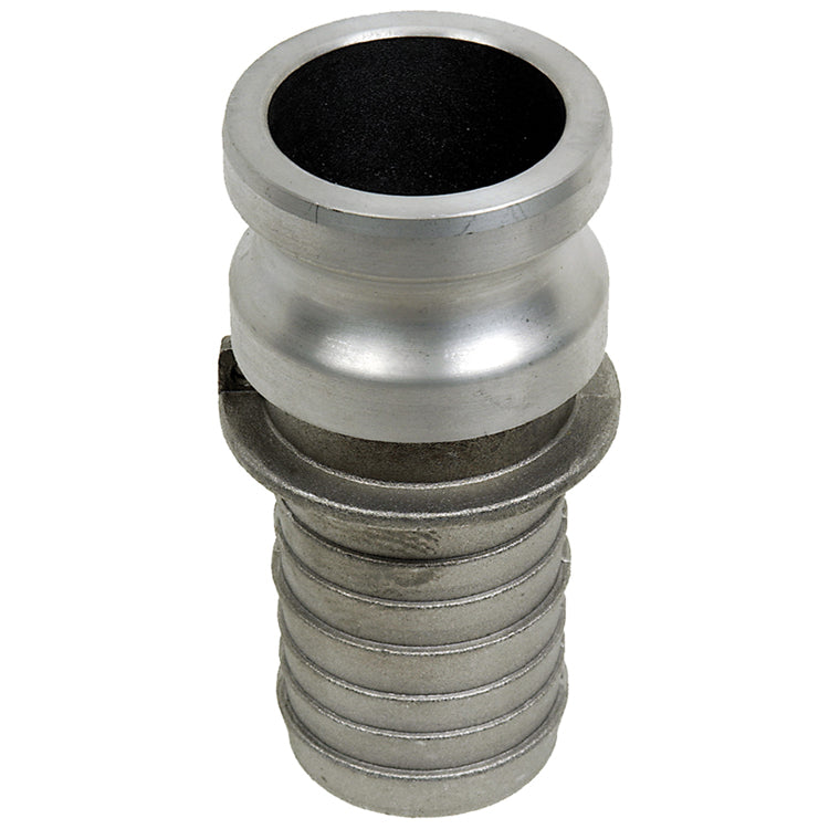 Aluminum Camlock Type E | Male Camlock X Hose Shank | 1/2" to 10" Sizes