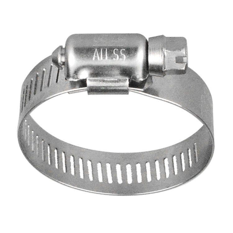 All Stainless Steel Hose Clamps w/ 1/2" Band | Gear Clamp Style | 10 Pack Hose and Fittings - Cleanflow