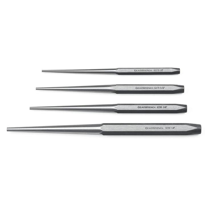GEARWRENCH Long Taper Punch Set - 4 Piece