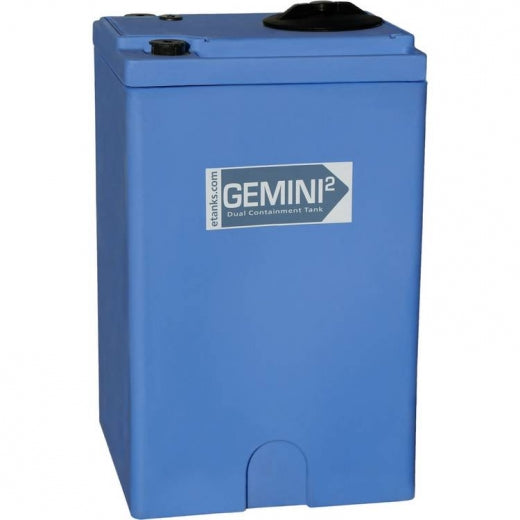 Gemini Dual Containment® Double Wall Blue Square Storage Tanks (NSF Certified)