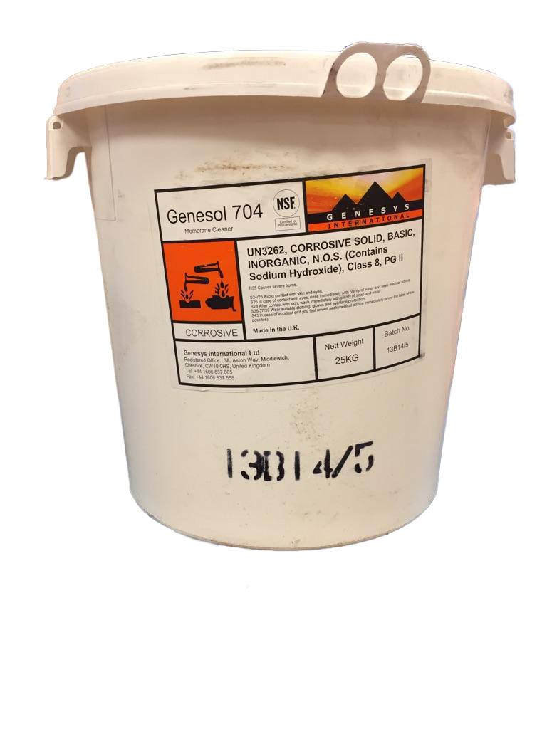 Genesol 704 Alkaline Powder Membrane Cleaner for RO and NF Systems | 25 Kg Pail - NSF Approved
