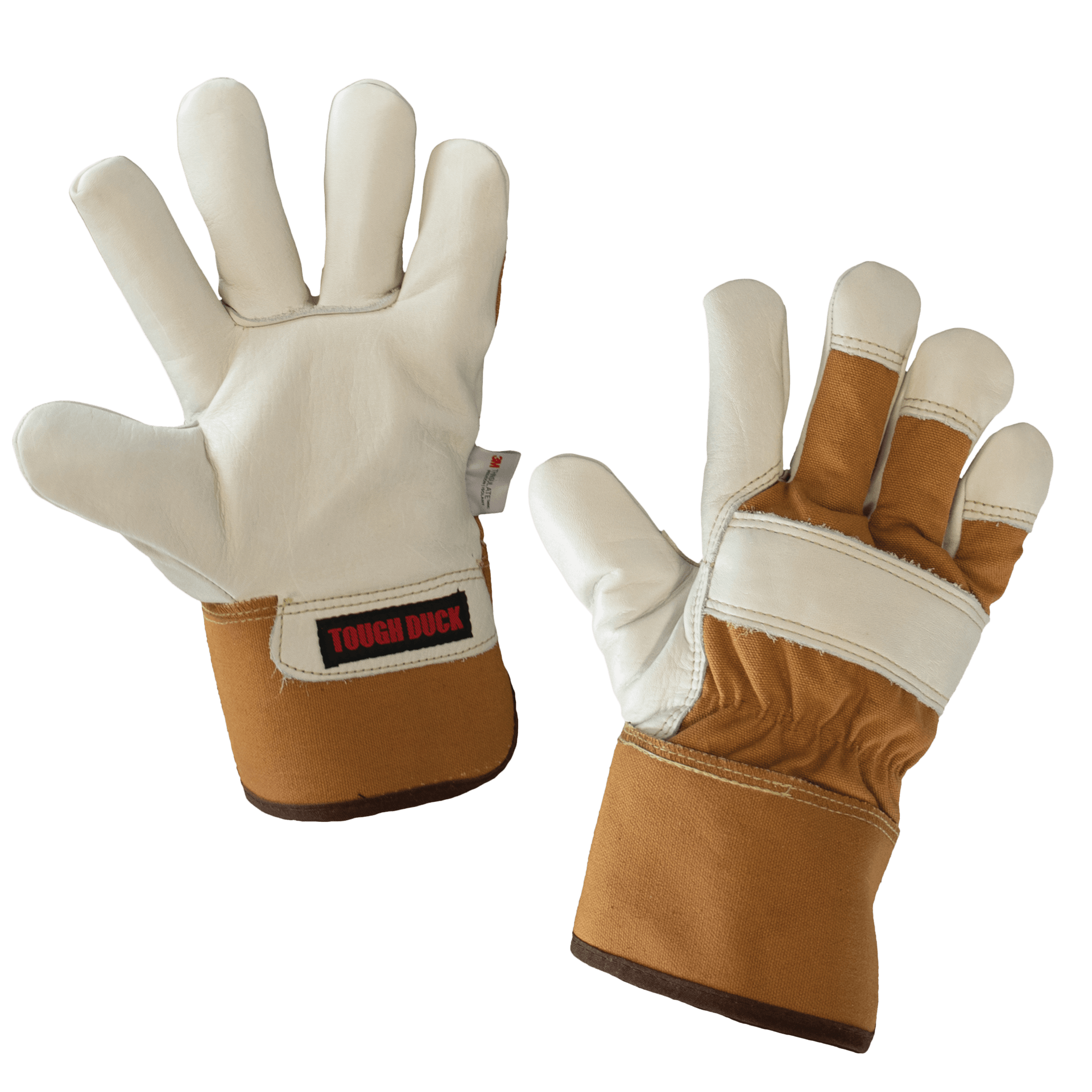 Tough Duck 150G Thinsulate Lined Premium Grade Cowgrain Leather Winter Work Gloves | M-2XL Work Gloves and Hats - Cleanflow