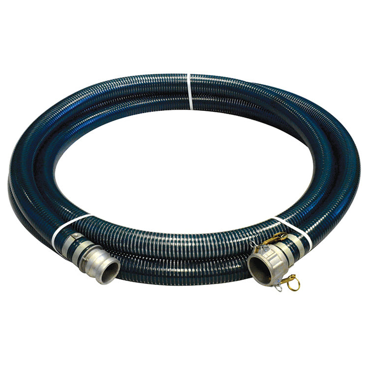 Green PVC Suction Hose Assemblies (w/ Male x Female Camlocks) Hose and Fittings - Cleanflow