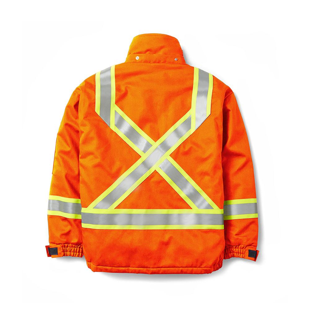 Rasco FR Hi-Vis Winter Bomber Jacket | Orange | S-5XL Flame Resistant Work Wear - Cleanflow