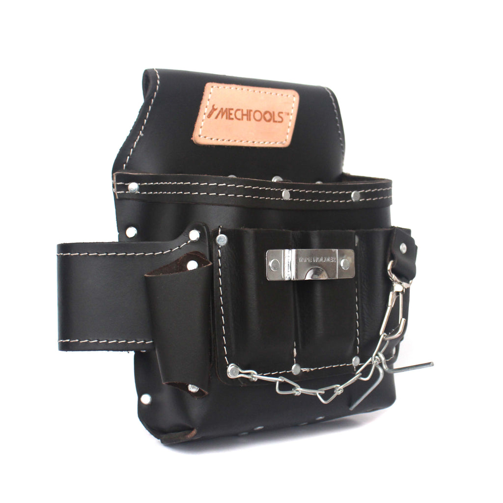 MECHTOOLS Pro Oil Tanned Leather Electrician Pouch