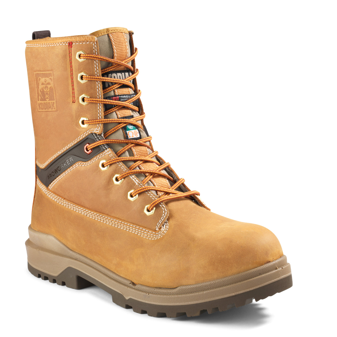 Kodiak 8" Proworker Master Composite Toe 8" Safety Boots | Wheat | Sizes 7 - 14 Work Boots - Cleanflow