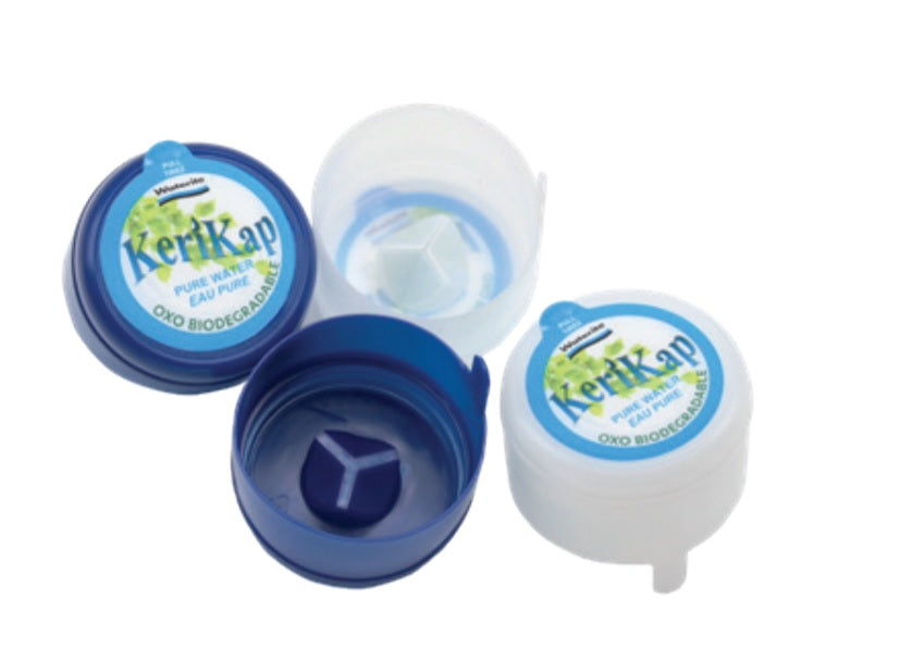 KeriKap Oxo-Biodegradable Water Bottle Caps - 55mm - Case of 500