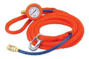 Lansas Test Plug Poly Lift Rope/Inflation Hose w/ Gauge Assembly Waterworks Products - Cleanflow
