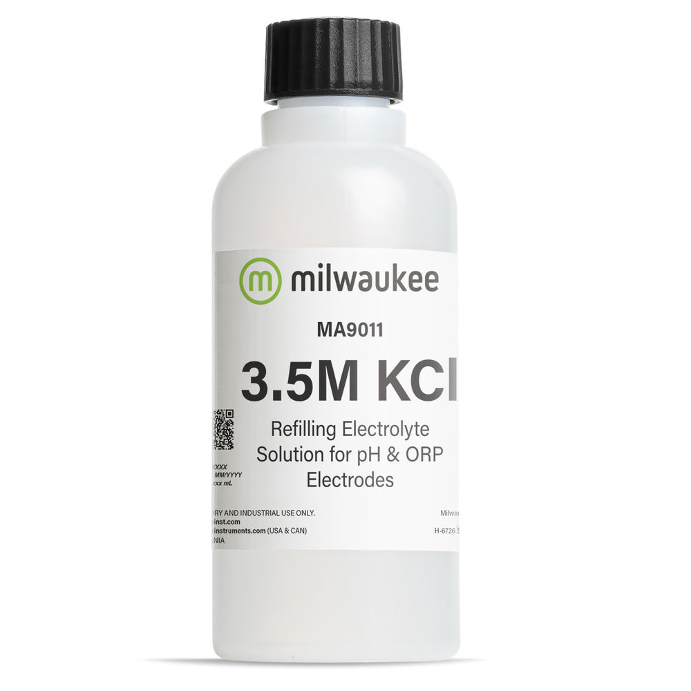 Milwaukee Refilling Electrolyte Solution 3.5M KCI for pH / ORP Electrodes | 230 ml