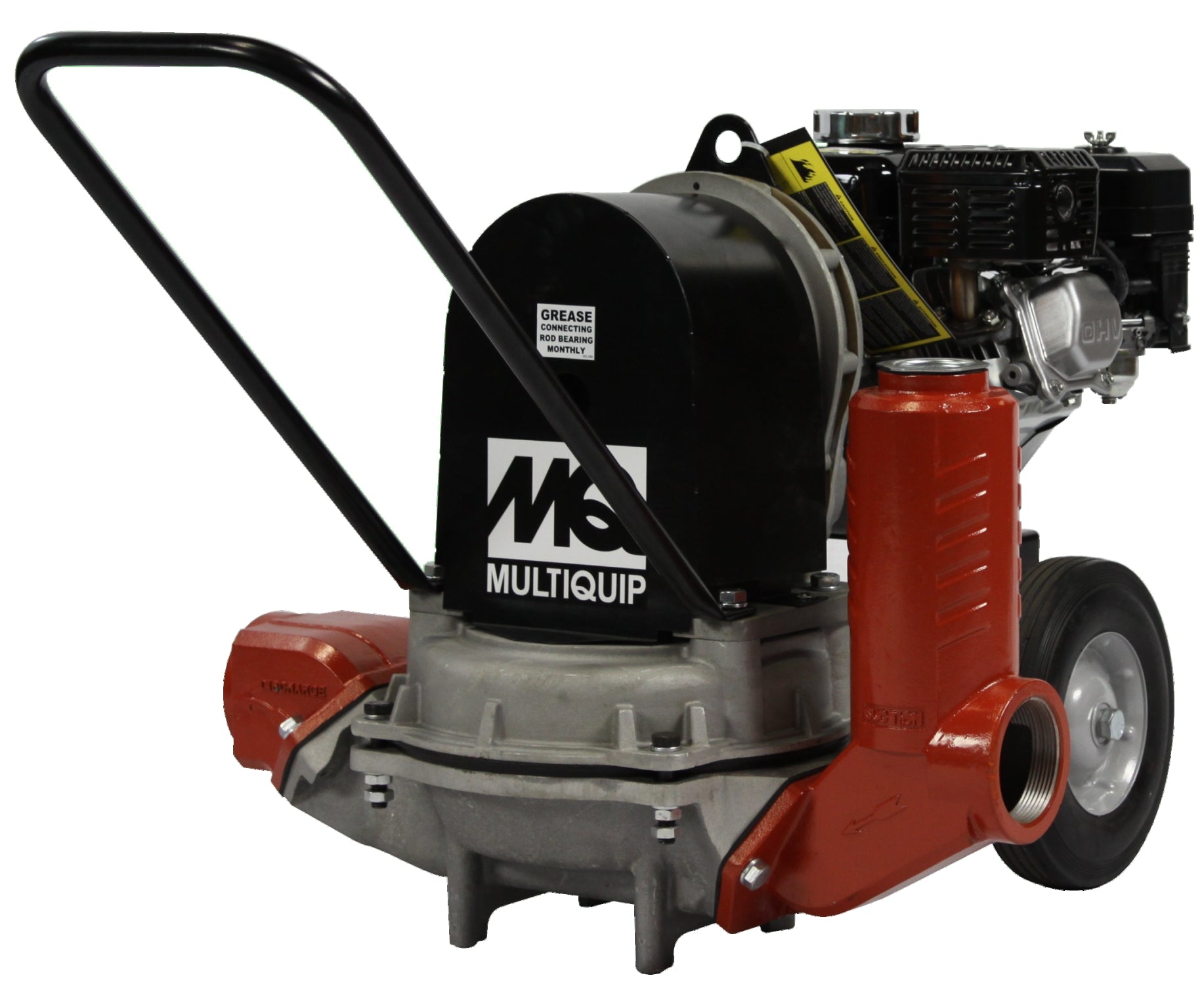 Multiquip MQD3HA 3-Inch Diaphragm Pump with Honda GX120 Gas Engine and Wheel Kit | 50 GPM