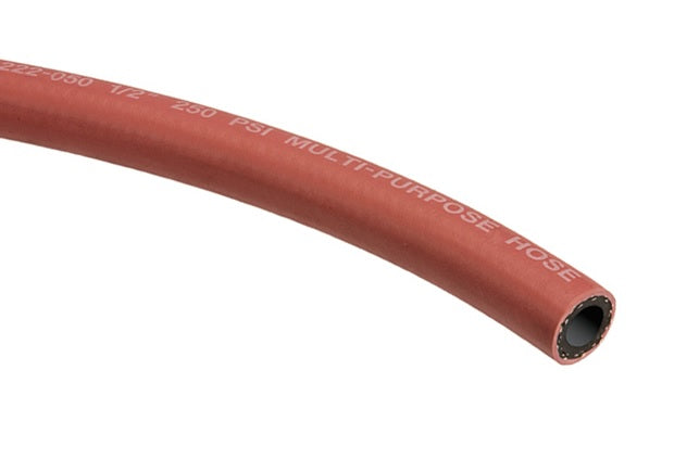 Multi-Purpose Red EPDM Rubber Air/Water Hose (Hose Only - No Ends) Hose and Fittings - Cleanflow