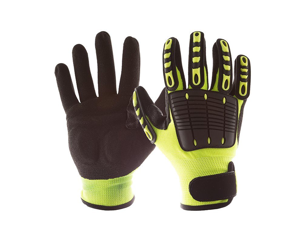 Impacto Back Tracker Heavy Duty Hi-Vis Anti-Impact Mechanic's Gloves Work Gloves and Hats - Cleanflow