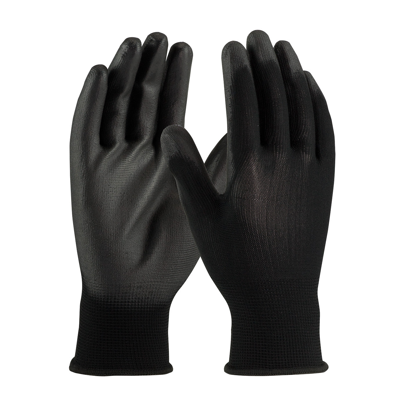 G F 15196m Seamless Nylon Knit Nitrile Coated Work Gloves Garden Black Medium 6 Pair Pack