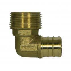 PEX Male Adapter 90° Elbows - Lead Free Brass