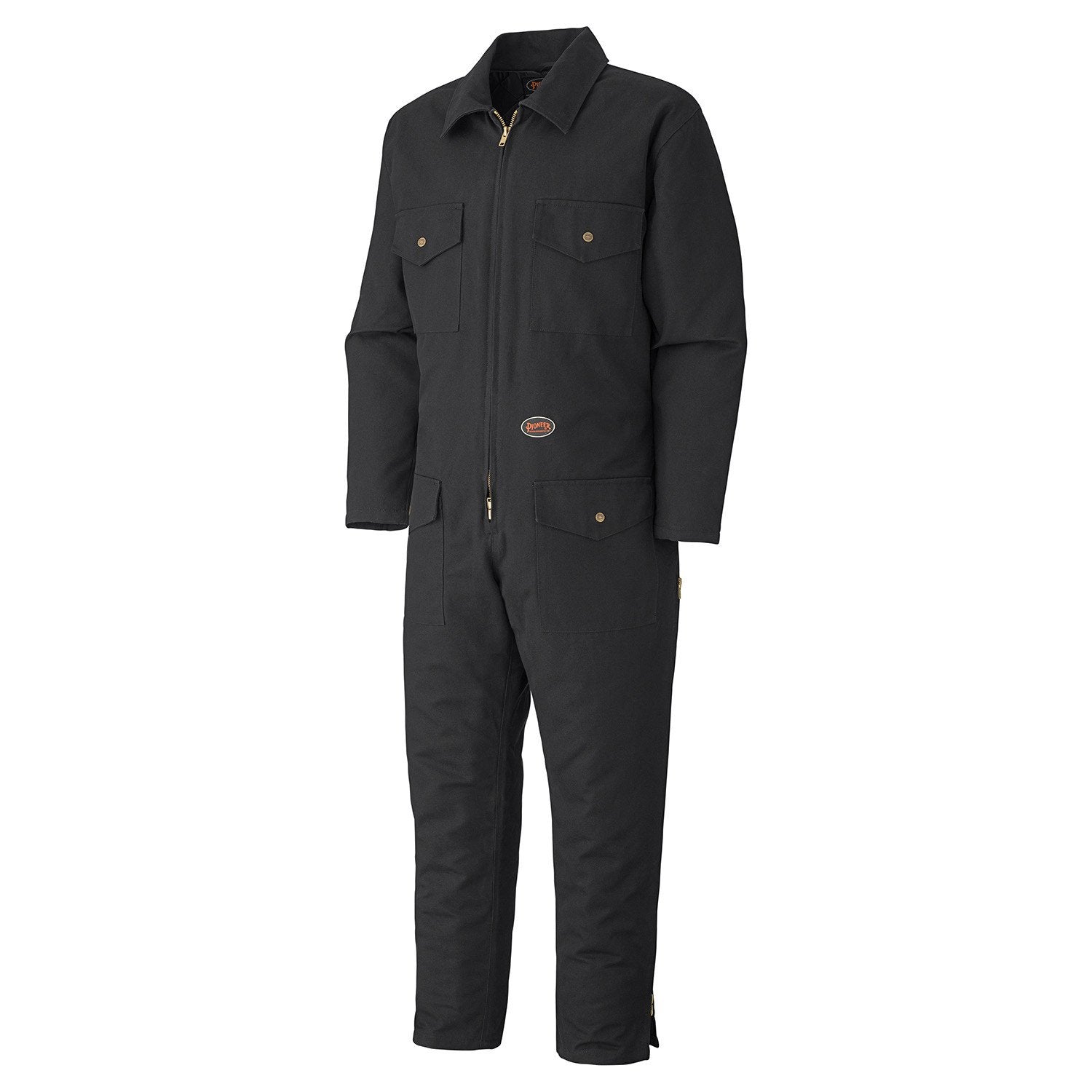 Pioneer 520A Insulated Cotton Duck Coveralls | Black | S-4XL Work Wear - Cleanflow