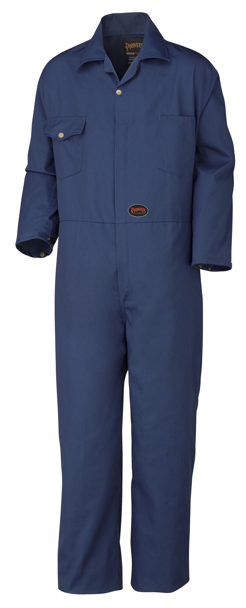 Pioneer Unlined Poly-Cotton Coveralls | Navy | Sizes 40R -60T Work Wear - Cleanflow