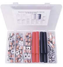 Quick Cable MagnaLug Heavy Wall Copper Tube Lug Kit - 4 and 1 Gauge - 104 Piece Automotive Tools - Cleanflow