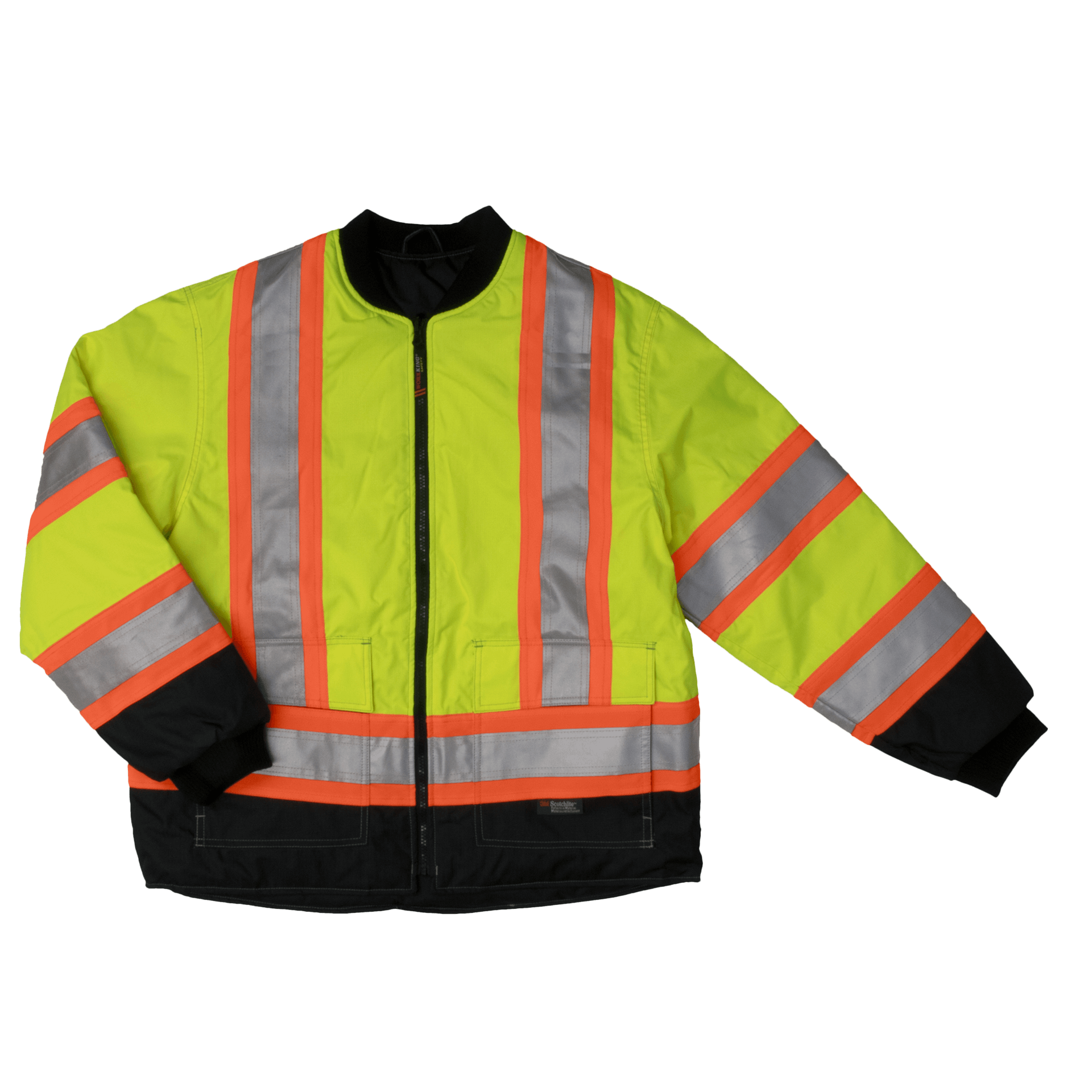 Tough Duck SJ29 Reversible Insulated Safety Jacket | Yellow | Limited Size Selection Hi Vis Work Wear - Cleanflow