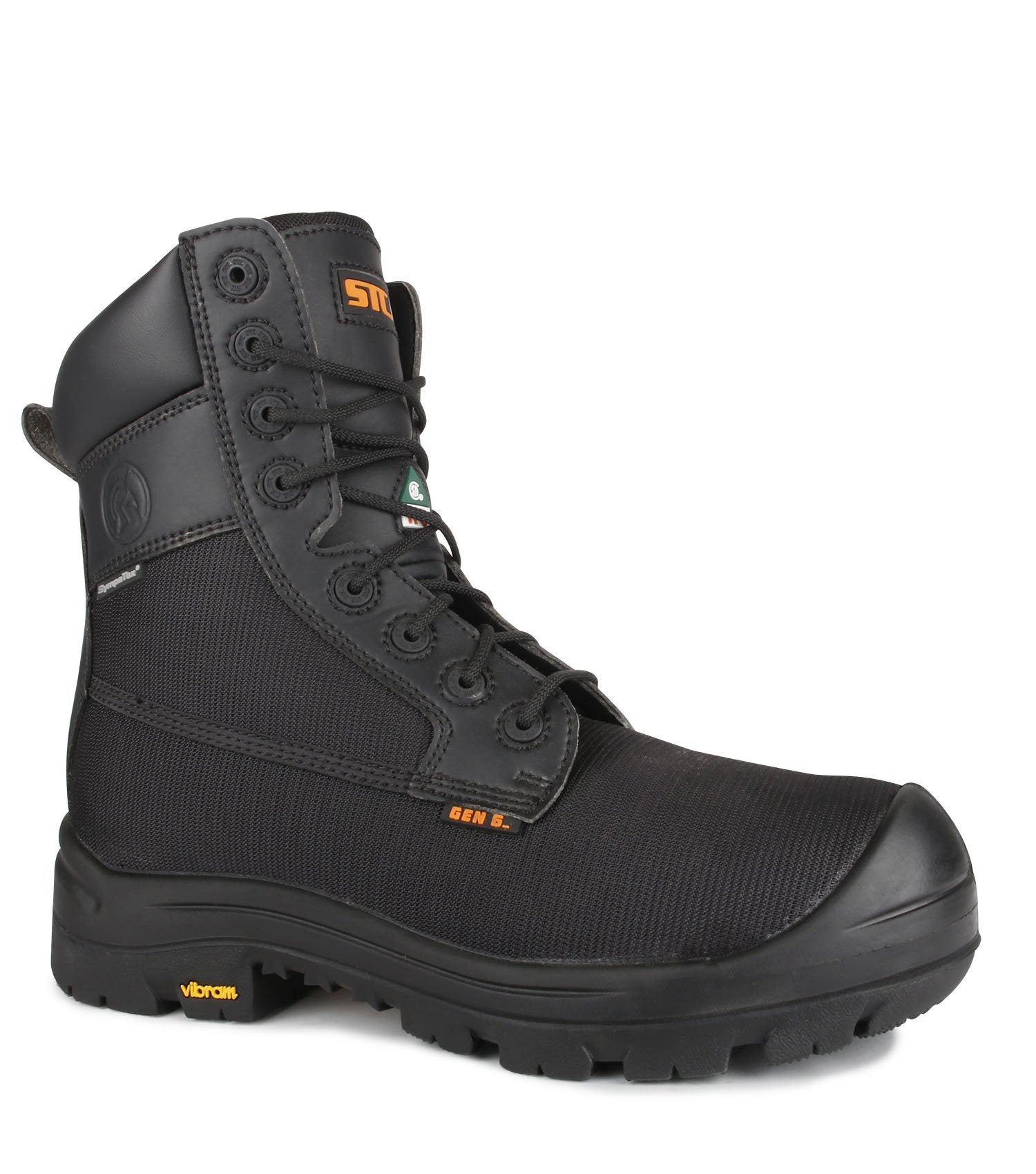 STC Shire 8" Ballistic Nylon Metal Free Safety Boots | Black | 7 - 14 Work Boots - Cleanflow