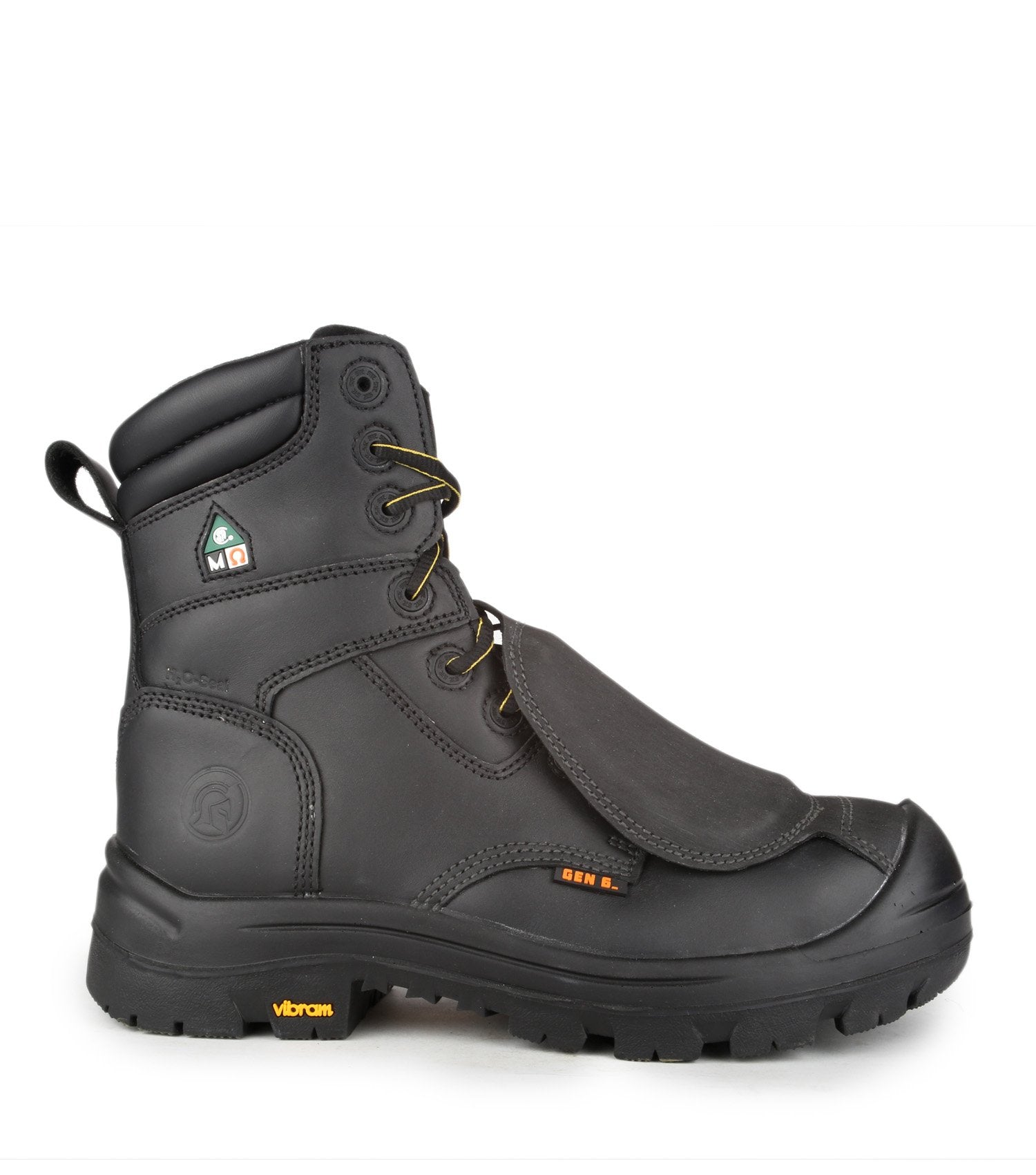 STC Alloy Composite Toe 8" External Metguard Men's Safety Work Boots | Black | Sizes 5 - 14 Work Boots - Cleanflow