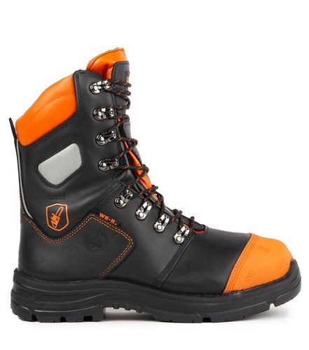 STC Men's Safety Work Boots Battler 8” CSA Leather Waterproof Chainsaw Protection | Sizes 5-14