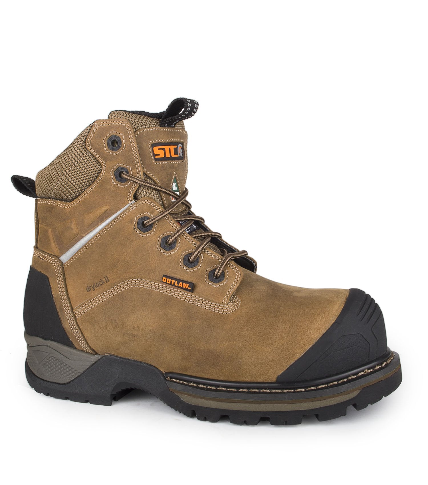 STC Outlaw 6" Metal Free Work Boot | Brown | Sizes 7 - 14 Work Boots - Cleanflow