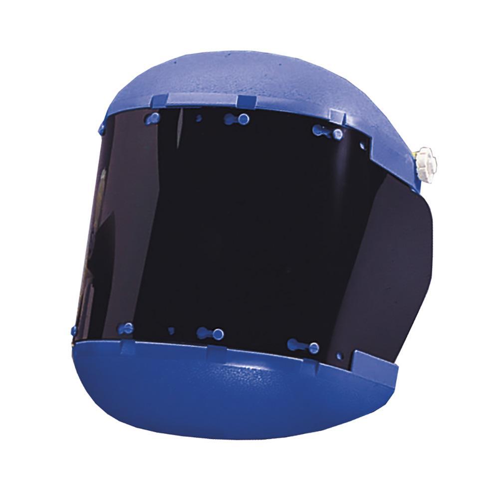 Sellstrom Dual Crown Face Shield with Ratcheting Headgear | Shaded Lens Personal Protective Equipment - Cleanflow