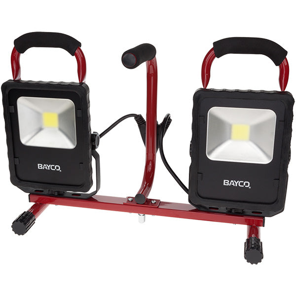 Bayco SL-1522 Dual Fixture 4400 Lumen Convertible LED Work Light with Tripod Stand
