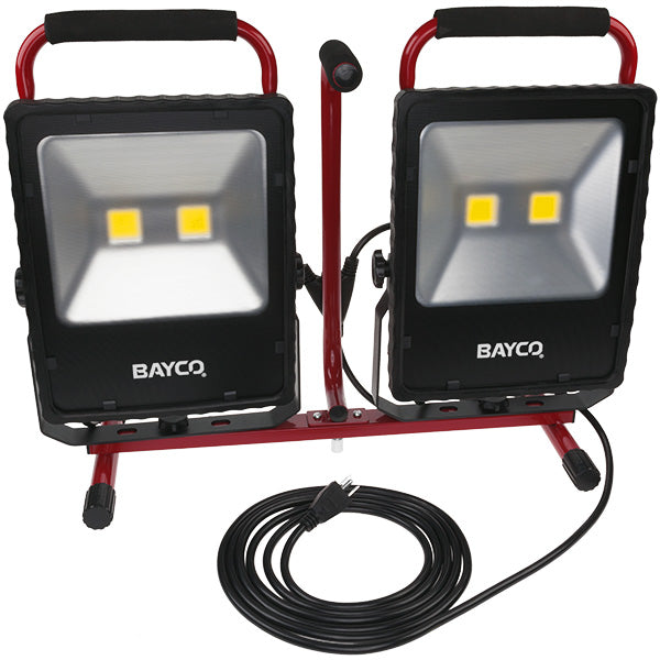 Bayco SL-1530 Dual Fixture 10,000 Lumen Convertible LED Work Light with Tripod Stand