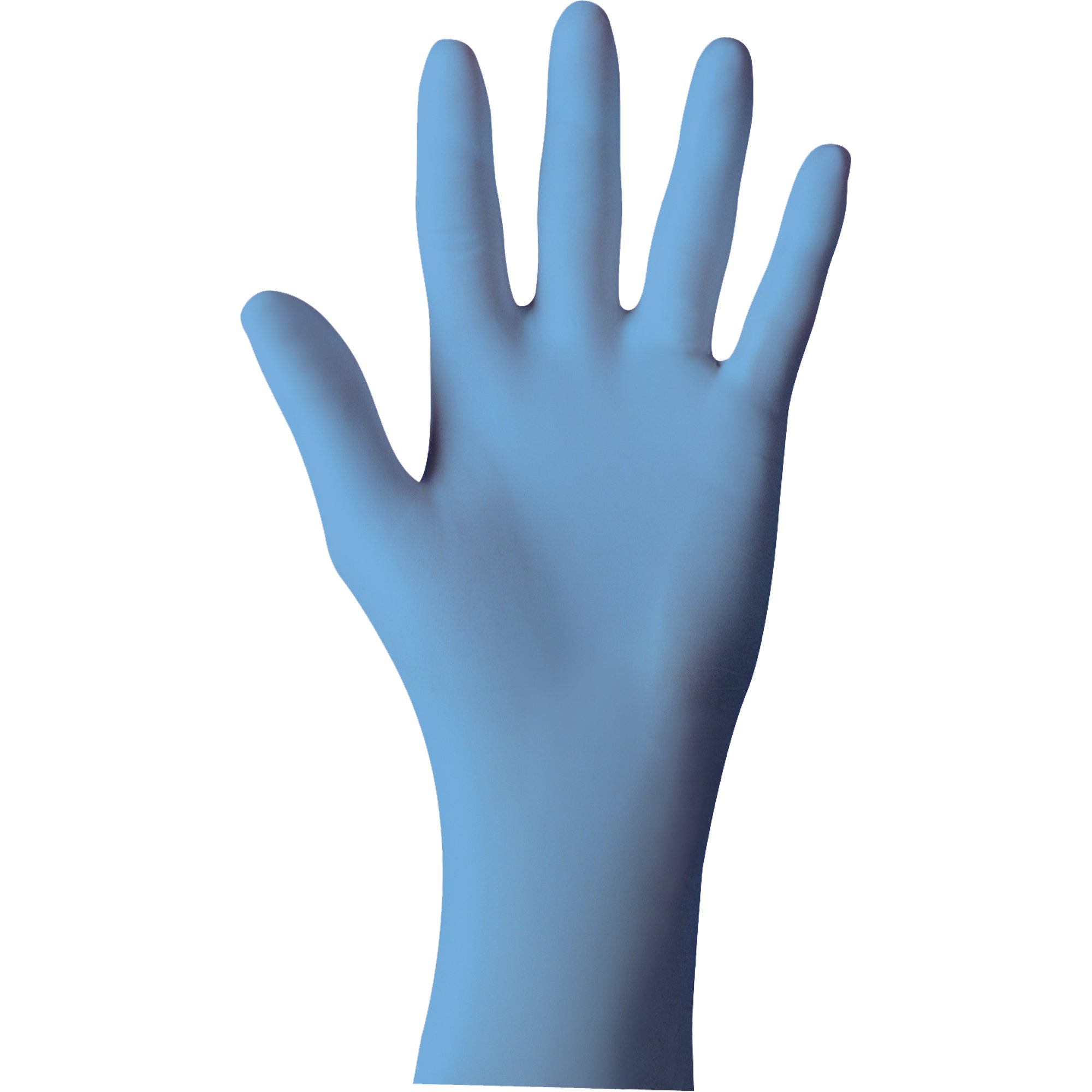 Showa N-DEX 8005PF Blue Nitrile 8-Mil Powder-Free Examination Gloves - Box of 50 Work Gloves and Hats - Cleanflow