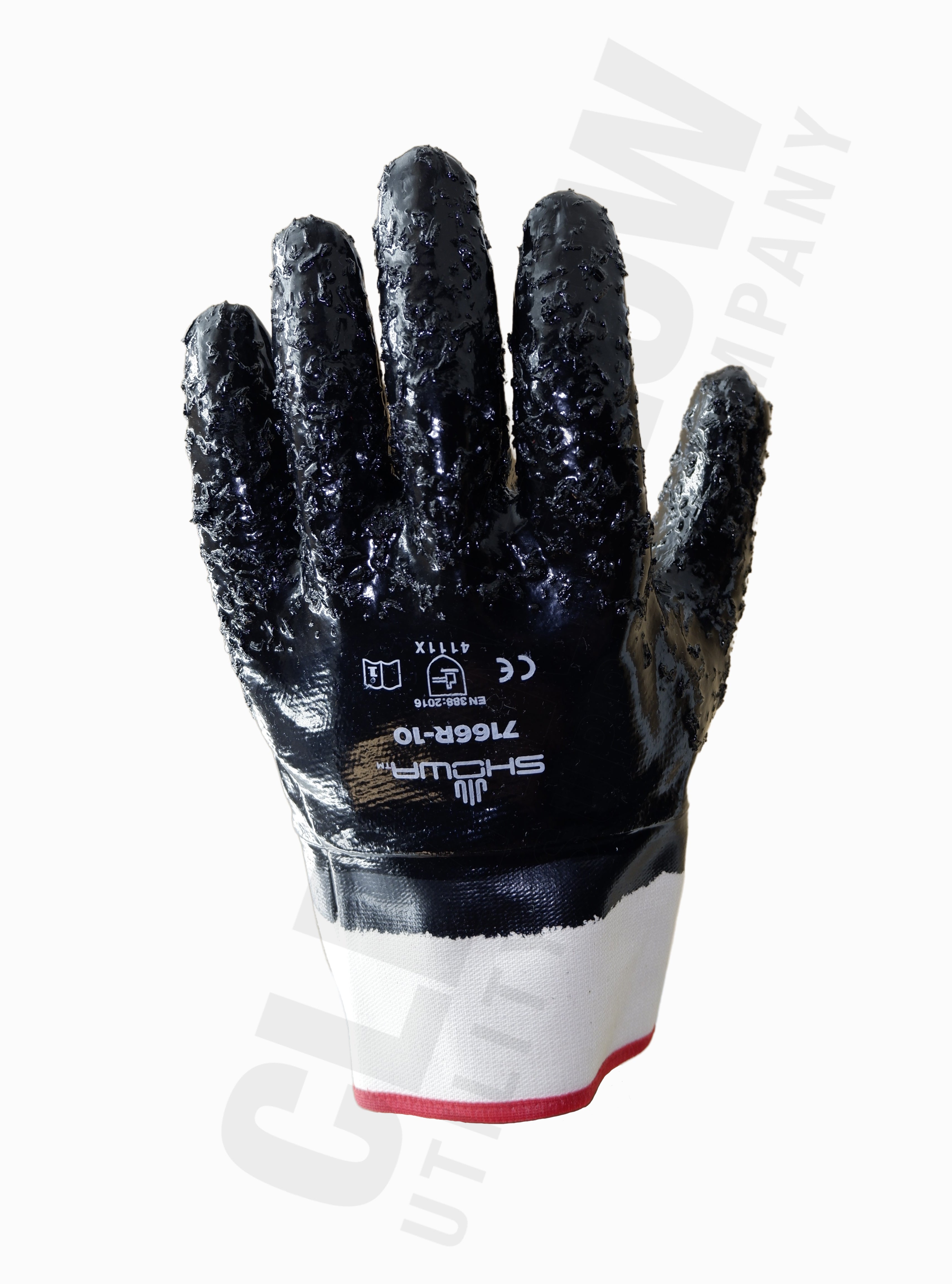 Showa 7166R Nitrile Coated Rough Grip Work Glove - Pack of 12 Pairs