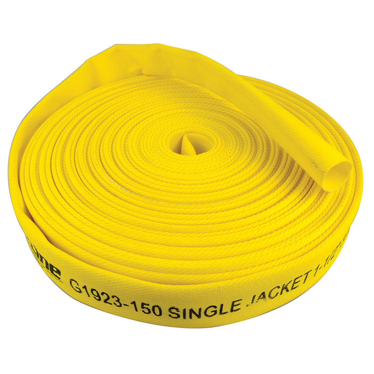 Yellow Single Jacket Lightweight Forestry Hose (Hose Only - No Ends) Hose and Fittings - Cleanflow